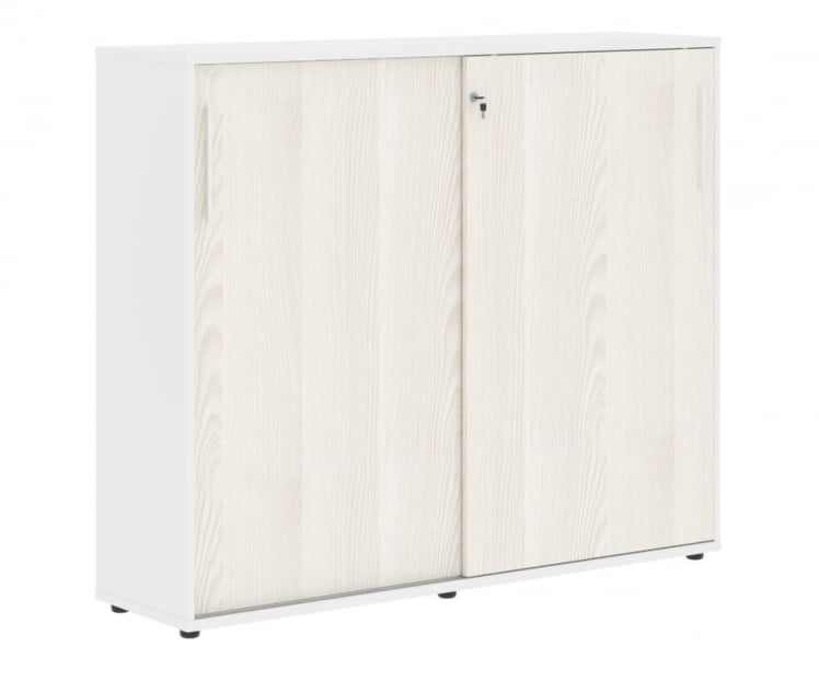 Шкаф с дверьми-купе ЕДИС ЕМC 1643 Ясень Траун Белый Белый / EDIS EMC_0