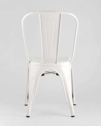 Стул TOLIX с высокой спинкой Белый матовый_5