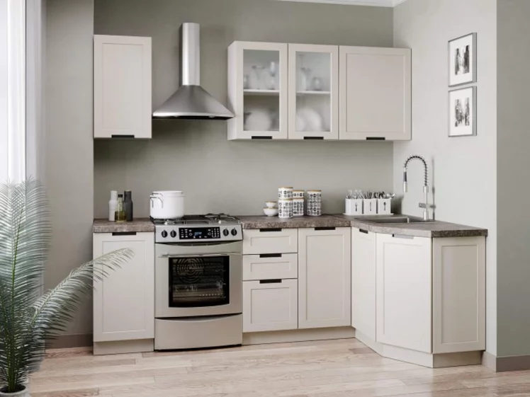 Тумба кухонная 800 с 3 ящиками ЛЮКС (4) Джамис ЛД 296.930.000.124 Белый Кашмир_2