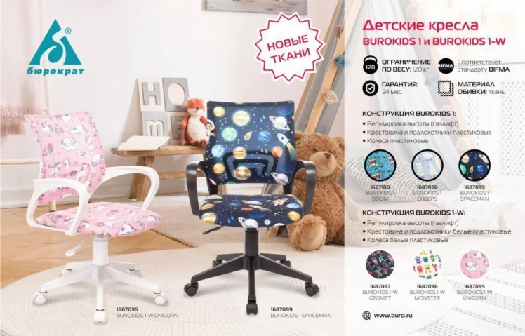 Кресло детское Бюрократ BUROKIDS 1 W-UNICORN_4
