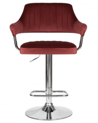 Стул барный ДОБРИН CХАРЛЙ (винный велюр (МДЖ9-35)) 2 шт / DOBRIN CHARLY (MJ9-35))_8