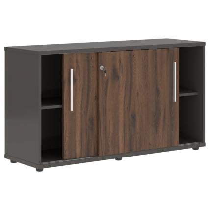 Шкаф с дверьми-купе ЕДИС ЕЛC 1343 Дуб Денвер темный Белый Мокко / EDIS ELC_1