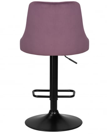 Стул барный DOBRIN JOSEPH BLACK (пудрово-сиреневый велюр (MJ9-52))_4
