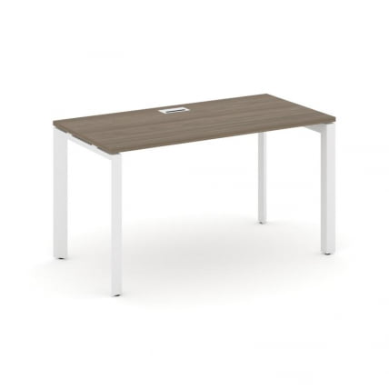 Стол письменный Стайл Проджект СН-59П.СП-021 Вяз Благородный/Металл Белый/Белый Заглушка 980*800*750 / SN-59P.SP-021_0