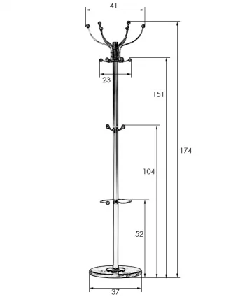 Вешалка напольная DOBRIN BONNY Белый_5