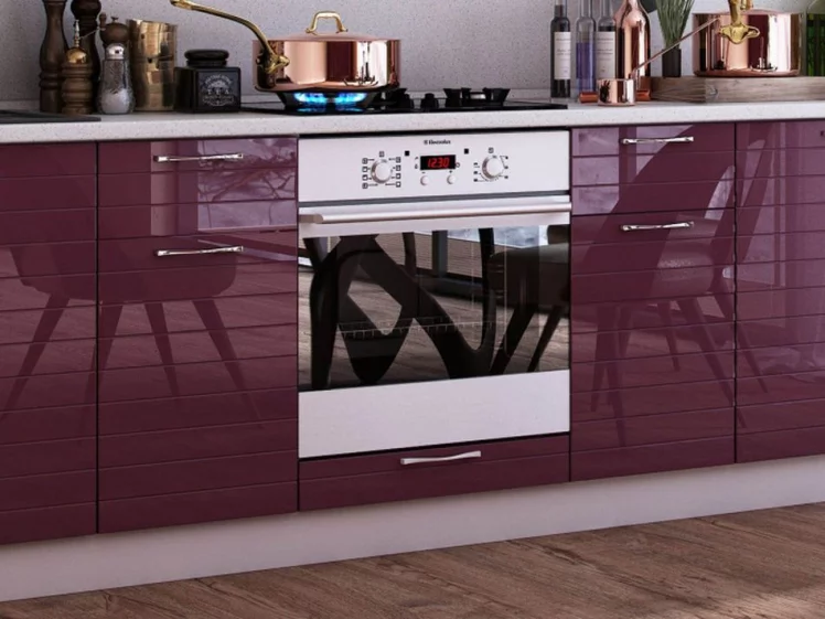 Кухонный гарнитур Анастасия №8 Белый Ежевика_7