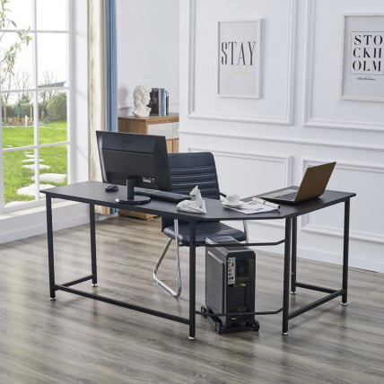 Угловой письменный стол KIWI Черный BK_0