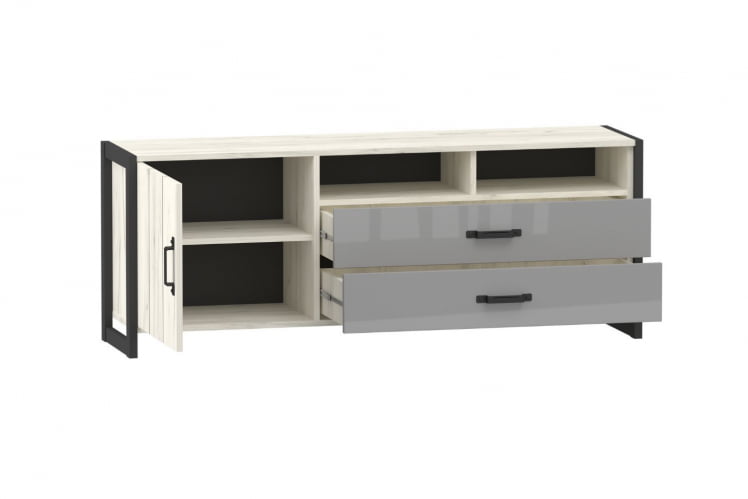 Тумба Техно ЛД.678.020.000 Дуб Крафт белый/Серый шифер_1