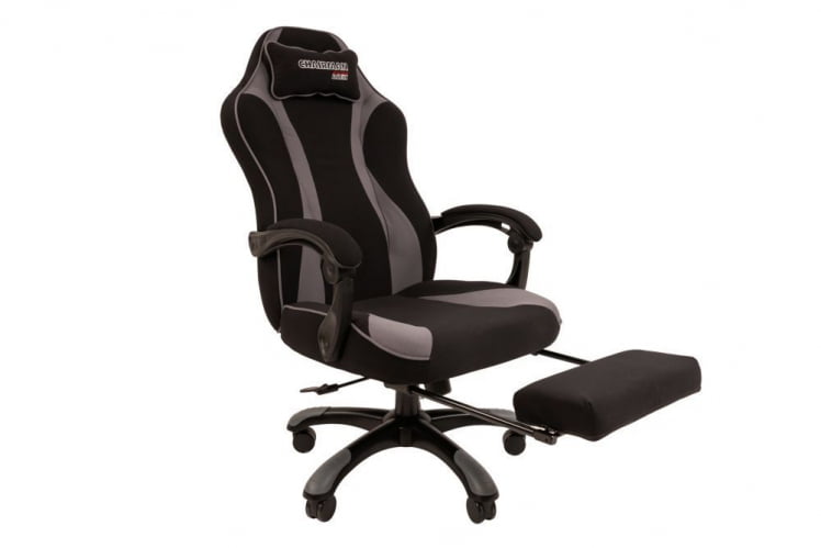 Кресло для геймеров CHAIRMAN GAME 35 Черный-св.серый_3