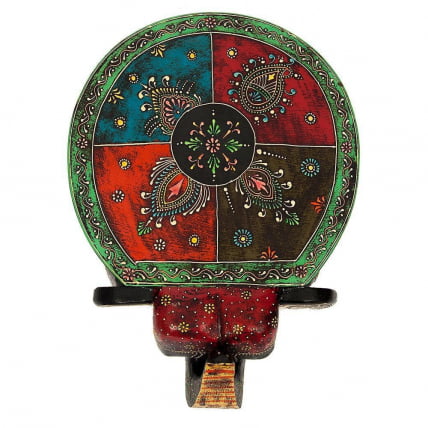 Столик Secret De Maison SLON ( mod. ET-001) дерево, 44х44х44см, этническая роспись_6