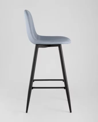 Стул барный Валенсия с подножкой Голубой_3