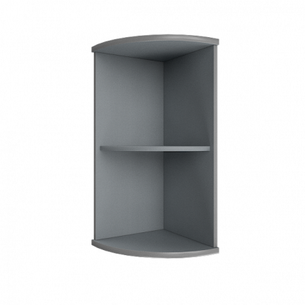 Стеллаж низкий угловой Riva А.УС-3 Клен/Металлик_0