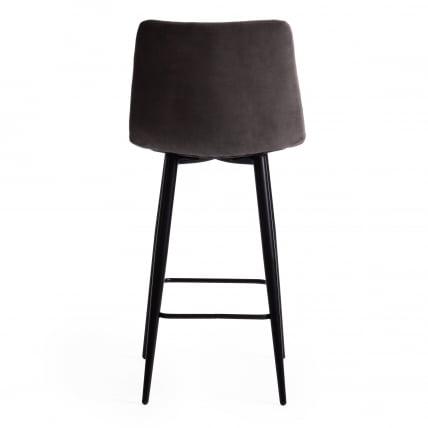 Стул полубарный CHILLY (mod. 7095пб ) ткань/металл, 53x44x94 см, высота до сиденья 66 см, темно-серый barkhat 14/черный_3