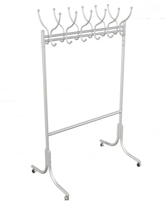 Вешалка напольная на колесах М 11 Алюминий_0