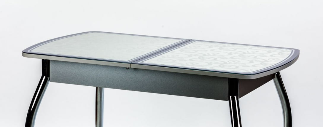 Столешница Чикаго КЗ (6191) серый,завитки серые_1