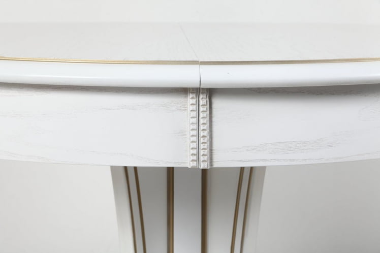 Стол обеденный Орион-5 (d1100) тон 1 с золотой патиной_6