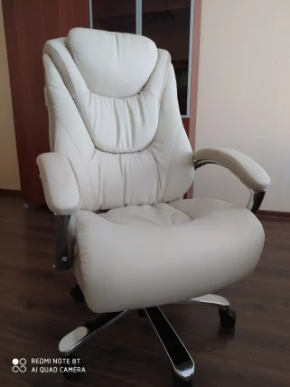 Кресло руководителя Riva 9373 Бежевый_4