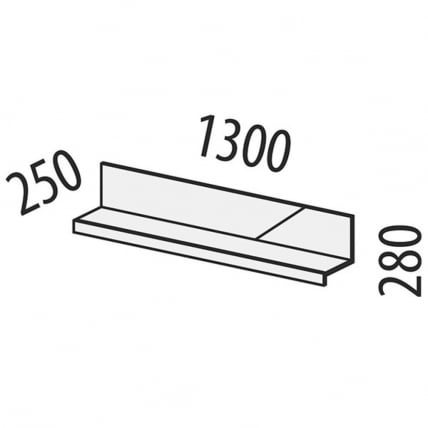 Полка навесная Монако 605.26_3