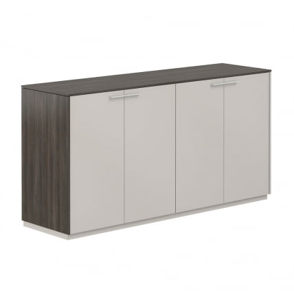 Шкаф низкий двойной Atlas NZ-0314+NZ-0314.BT.GS Бренсон Трюфель Серый камень_0