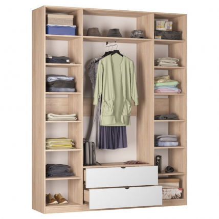 Шкаф распашный R-230х180х45-2-TR-M(ДСС-Белый)_1