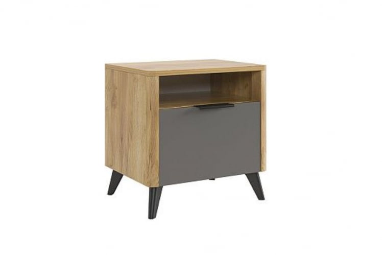 Тумба прикроватная Адам MSA-01 дуб крафт золотой/графит_0