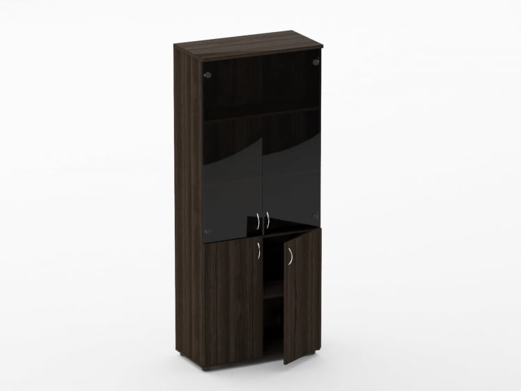 Шкаф высокий со стеклом Twin 16.16.131 Дуб светлый_1