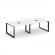 Стайл Проджект Стол переговорный SN-59O.SPRG-043 Белый/Металл Черный 2760*1180*750 _3812810