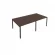 Переговорный стол (2 столешницы) Metal System Б.ПРГ-2.2 Венге/Антрацит_243320