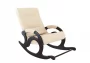 Кресло-качалка (с подножкой) Кемпинг Тироль экокожа Крем_113795