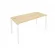Стол письменный METAL SYSTEM Б.СП-4 Акация/Белый_237371