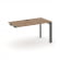 Стайл Проджект Стол-приставка к опор. элем. SN-59P.OPRS-023 Дуб Табак/Металл Антрацит/Черный Заглушк _3865424