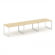 Стайл Проджект Стол переговорный SN-59O.SPRG-024 Акация Лорка/Металл Белый 4740*980*750 _3815857
