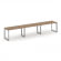 Стайл Проджект Рабочая станция односторонняя SN-59O.ORS-054 Дуб Табак/Металл Серый/Серебро Заглушка _3866406