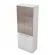 Шкаф высокий со стеклом GLOSS LINE 9НШ.005.12 Белый Премиум_218312