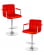 Стул барный DOBRIN KRUGER ARM (красный) 2 шт_3636551