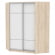 Шкаф-купе YA-198х1400-718-3(ДСС-Белый-D4D4)_344725