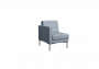 Секция с подлокотником одноместная Форест FR-SP-01 (R) Enzo 994/Металл Серый 690*800*840_3693959