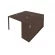 Рабочая станция с опорным шкафом-купе Metal SystemБ.Б.РС-СШК-1.1 Венге/Антрацит_239951