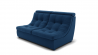 Диван Монако-1 (ЗР) Цвет фасада: Синий; Тип: Прямой; Материал фасада: Металл/Велюр_869810