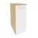 Тумба высокая выдвижная приставная / опорная ONIX O.VTPO-7 Тиквуд Светлый/Белый_253353