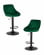 Стул барный DOBRIN LOGAN BLACK (зеленый велюр (MJ9-88)) 2 шт_3636513