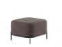 Диван одноместный без спинки Джайв JVE-3 Velvet lux 100/Металл Черный 670*720*480_3694253