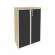 Шкаф средний широкий ONIX O.ST-2.4R black Тиквуд Светлый_254883