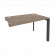 Стол-приставка на П-образном м/к к опорным элементам ONIX O.MP-SPR-2.8 Тиквуд Темный/Антрацит_252902