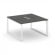 Стайл Проджект Рабочая станция двухсторонняя SN-59O.DRS-014 Антрацит/Металл Белый/Белый Заглушка 158 _3863211