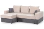 Диван угловой Бостон Стандарт Бежево-темно-серый_234349