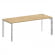 Стол руководителя П-обр. м/к Оникс Директ Люкс M-O.MP-SRR-6.8 Тиквуд Светлый/Нержавеющая Сталь/Хром_3882896