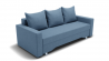 Диван Квадро-3 ППУ (ЗР) Цвет фасада: Голубой; Тип: Прямой; Материал фасада: Металл/Велюр_852479