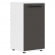 Шкаф колонка с глухой малой дверью EDIS ELCS 42.1 Мокко Черный Белый_3653913