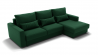 Диван Мэдисон угол левый/правый (ЗР) Цвет фасада: Зеленый; Тип: Левый/правый; Материал фасада: Металл/Велюр_887763